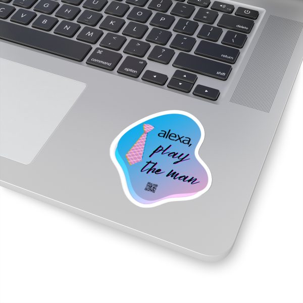 Copy of “Alexa, Play The Man" Sticker - Taylor Swift inspired vinyl sticker, Laptop - Image 2