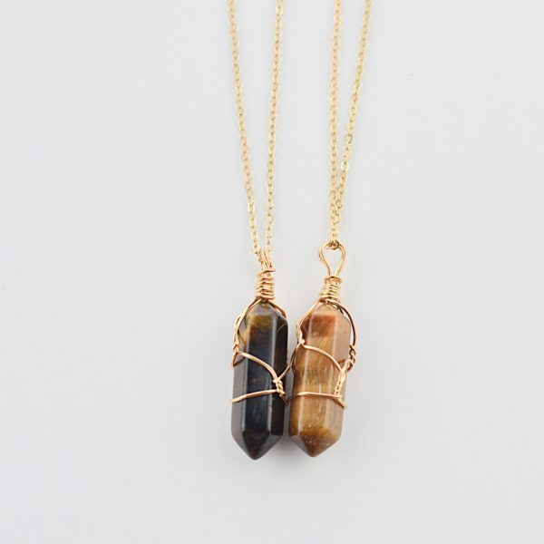 Geometric Hexagonal Column Quartz Necklace Pendant Natural Stone Bullet Crystal - Image 5