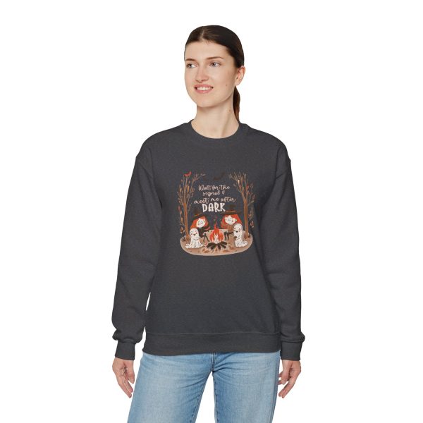 meet me after dark Halloween crew neck sweatshirt - Image 8