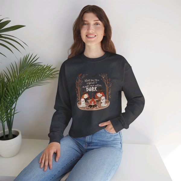 meet me after dark Halloween crew neck sweatshirt - Image 11