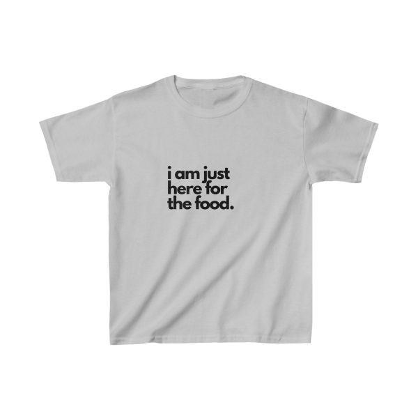 "I'm Just Here for the Food" Kids Heavy Cotton™ Graphic Tee