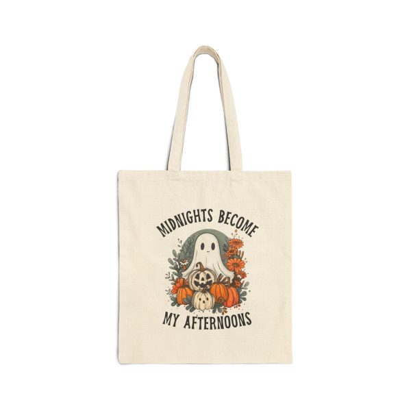 Midnights Become My Afternoons — trick or Treat -Cotton Canvas Tote Bag