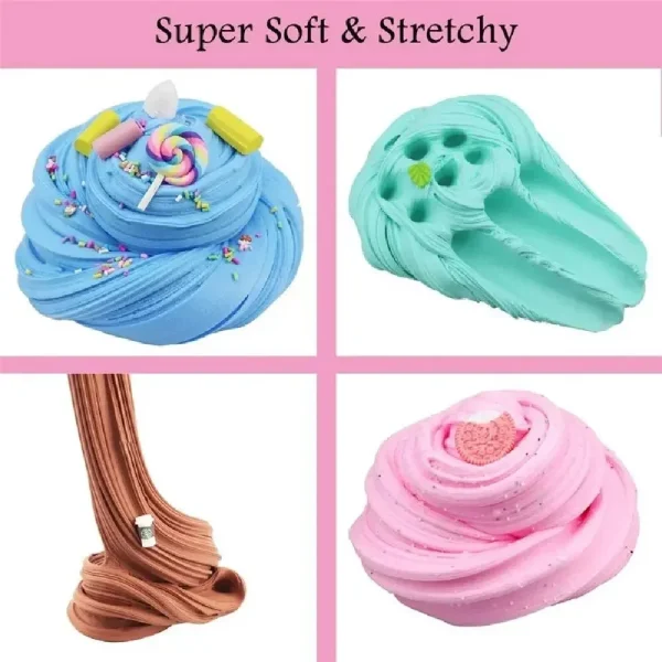 Decompress Soft Charms Rainbow Clay Kawaii Slime Party Toy for Kids Gift Colored Modeling Clay Set Toys Education CreativityToy - Image 10