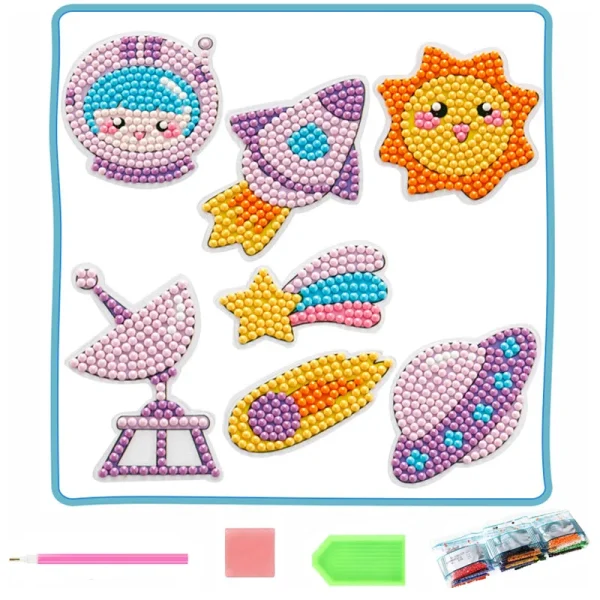 Kids DIY Diamond Painting Handmade Material Pack Cartoon Anime Stickers Decorations Educational Toys Paint by Number Gifts - Image 14