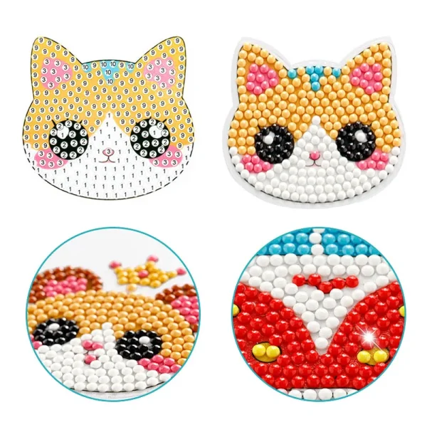 Kids DIY Diamond Painting Handmade Material Pack Cartoon Anime Stickers Decorations Educational Toys Paint by Number Gifts - Image 23