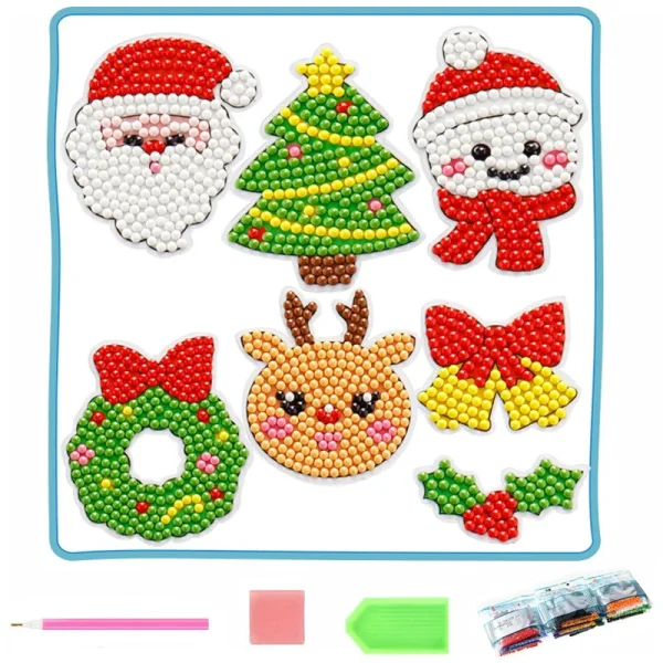 Kids DIY Diamond Painting Handmade Material Pack Cartoon Anime Stickers Decorations Educational Toys Paint by Number Gifts - Image 12