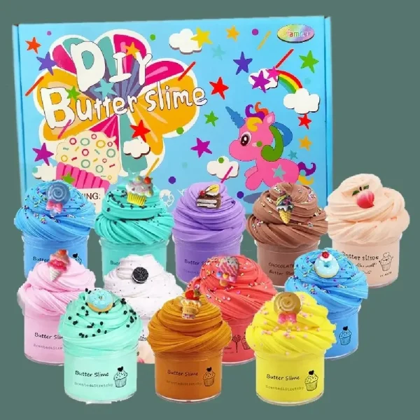 Decompress Soft Charms Rainbow Clay Kawaii Slime Party Toy for Kids Gift Colored Modeling Clay Set Toys Education CreativityToy - Image 14