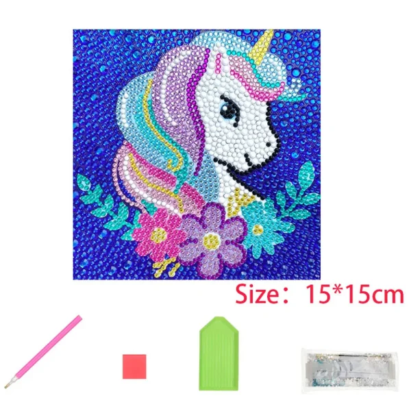 Kids DIY Diamond Painting Handmade Material Pack Cartoon Anime Stickers Decorations Educational Toys Paint by Number Gifts - Image 26