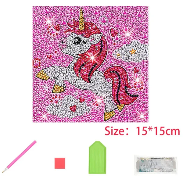 Kids DIY Diamond Painting Handmade Material Pack Cartoon Anime Stickers Decorations Educational Toys Paint by Number Gifts - Image 16