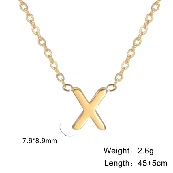 Minimalist Initial Necklace - Image 3