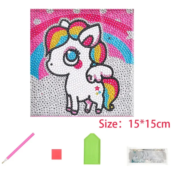 Kids DIY Diamond Painting Handmade Material Pack Cartoon Anime Stickers Decorations Educational Toys Paint by Number Gifts - Image 21