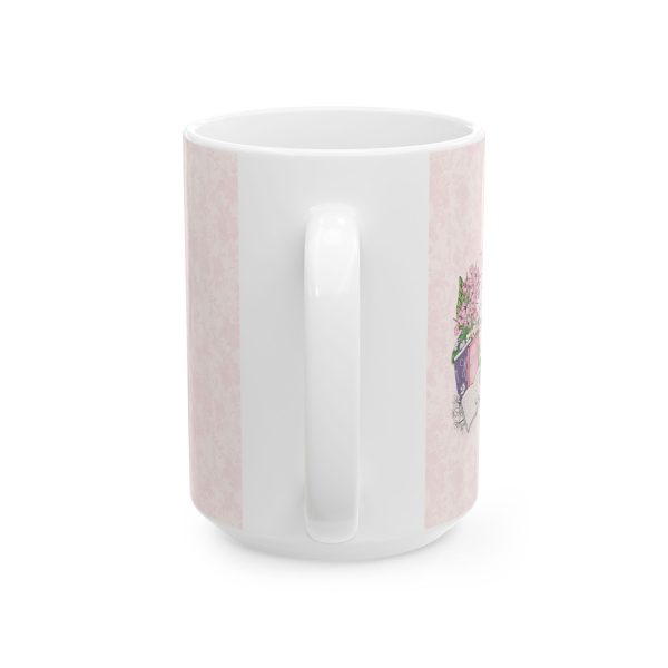 Secret Garden Bookish Mug 15oz Ceramic Mug for Readers, Cozy Girl Swiftie Gift, Floral Aesthetic Tortured Poet Club Coffee Cup - Image 3
