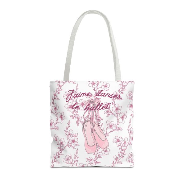 Ballet Tote Bag, Pink Cherry Blossom Hand Drawn Pointe Shoes, Personalized Name, Dance Bag, Ballet Gift, Dance Studio Tote, Ballerina Bag - Image 7