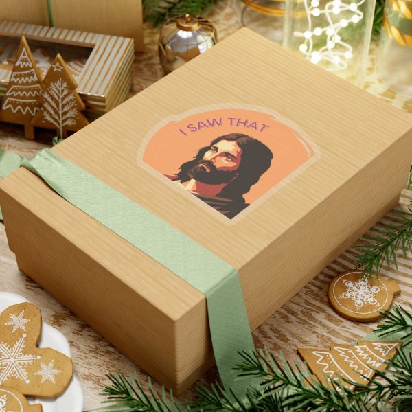 ‘I Saw That’ Jesus Sticker - vinyl sticker - Image 3