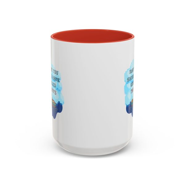 “Maybe You Should Have Googled Tariffs” Mug – Funny Political Gift for Democrats – Subtle Resistance Cross Stitch Look Coffee Cup - Image 2