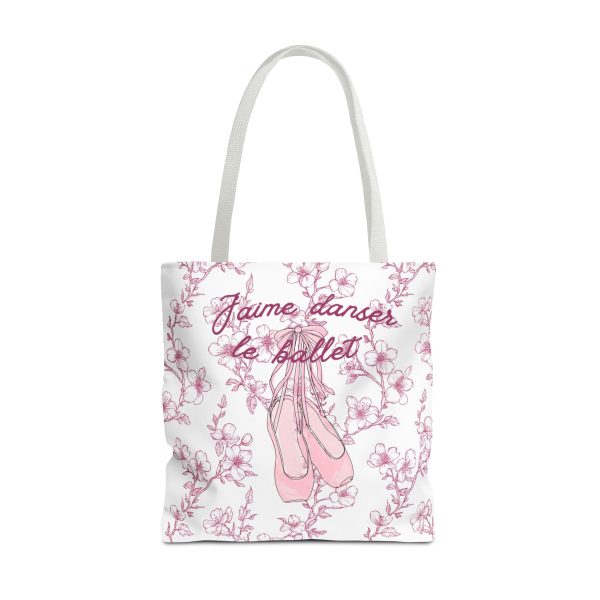 Ballet Tote Bag, Pink Cherry Blossom Hand Drawn Pointe Shoes, Personalized Name, Dance Bag, Ballet Gift, Dance Studio Tote, Ballerina Bag - Image 11