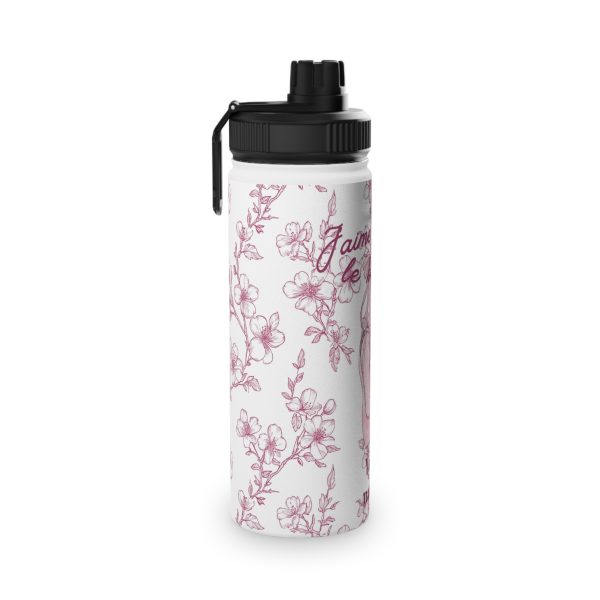 Water Bottle, Ballet Cherry Blossom Design - Personalizeable, Sports Lid, Gift for Dancers, Dance Studio Decor, Pink Point Shoes - Image 7