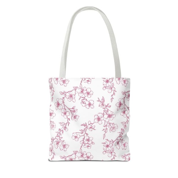 Ballet Tote Bag, Pink Cherry Blossom Hand Drawn Pointe Shoes, Personalized Name, Dance Bag, Ballet Gift, Dance Studio Tote, Ballerina Bag - Image 4